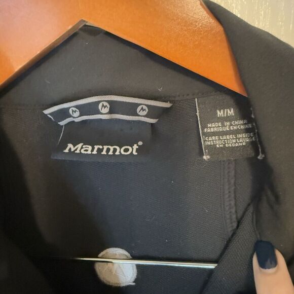 Marmot Black Full-Zip Tempo M3 Softshell Women's Jacket Size Medium Gorpcore - Picture 3 of 4